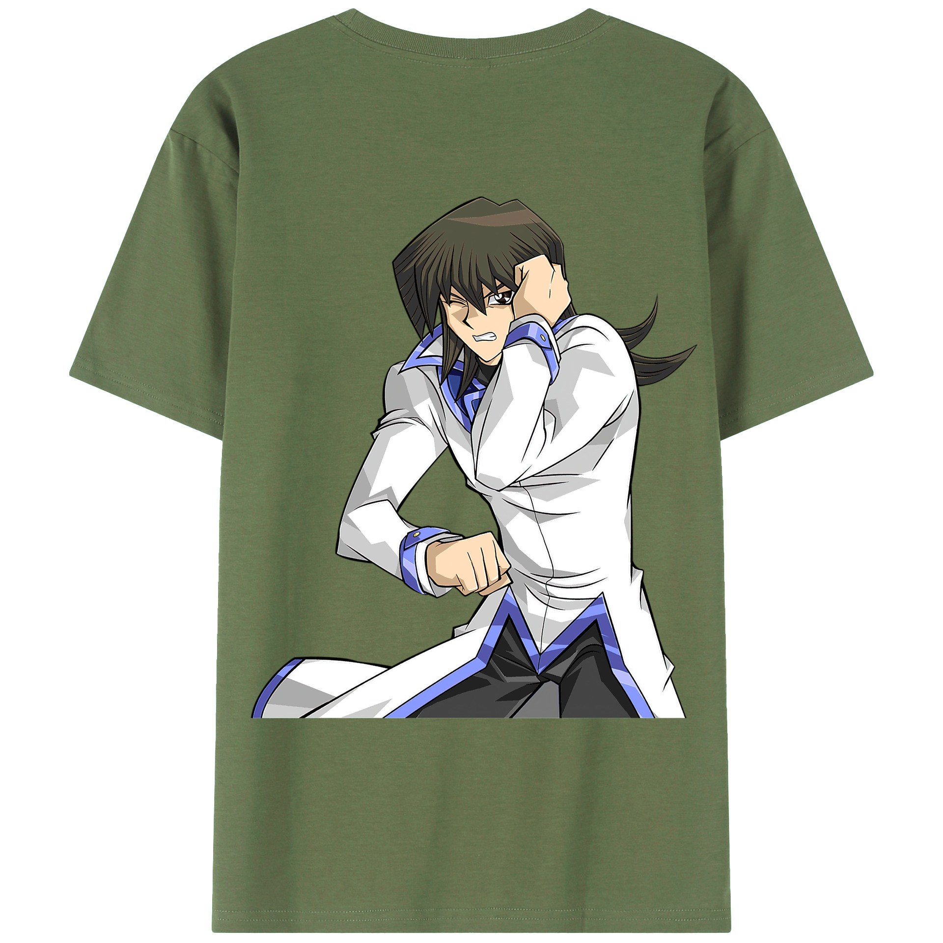 （画像用） 遊☆戯☆王 Yu-Gi-Oh! 綿100％ メンズ半袖Tシャツ（バックプリント） 通気性